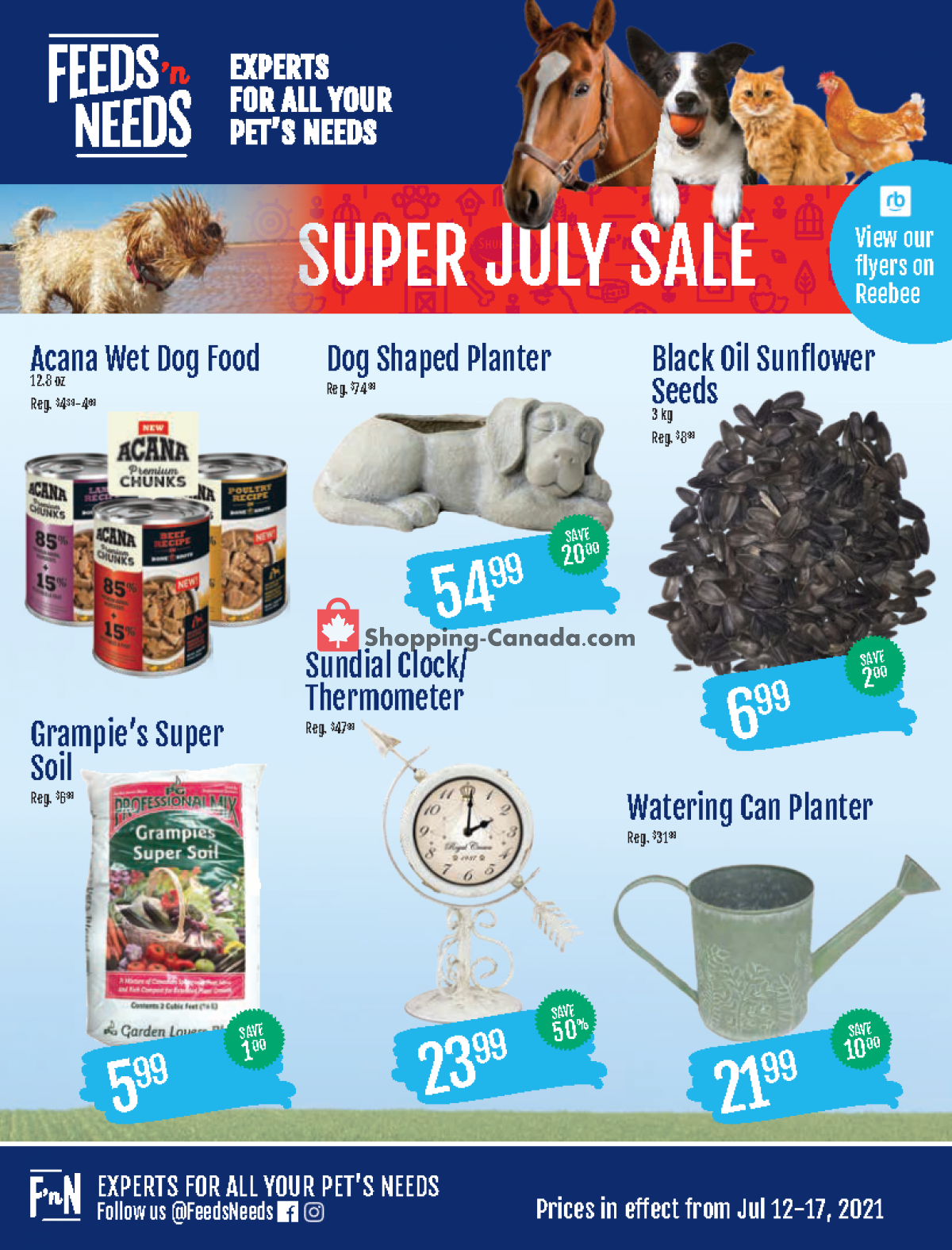 ShurGain Feeds'n Needs flyer from Monday July 12, 2021 to Saturday July 17, 2021 - page 1