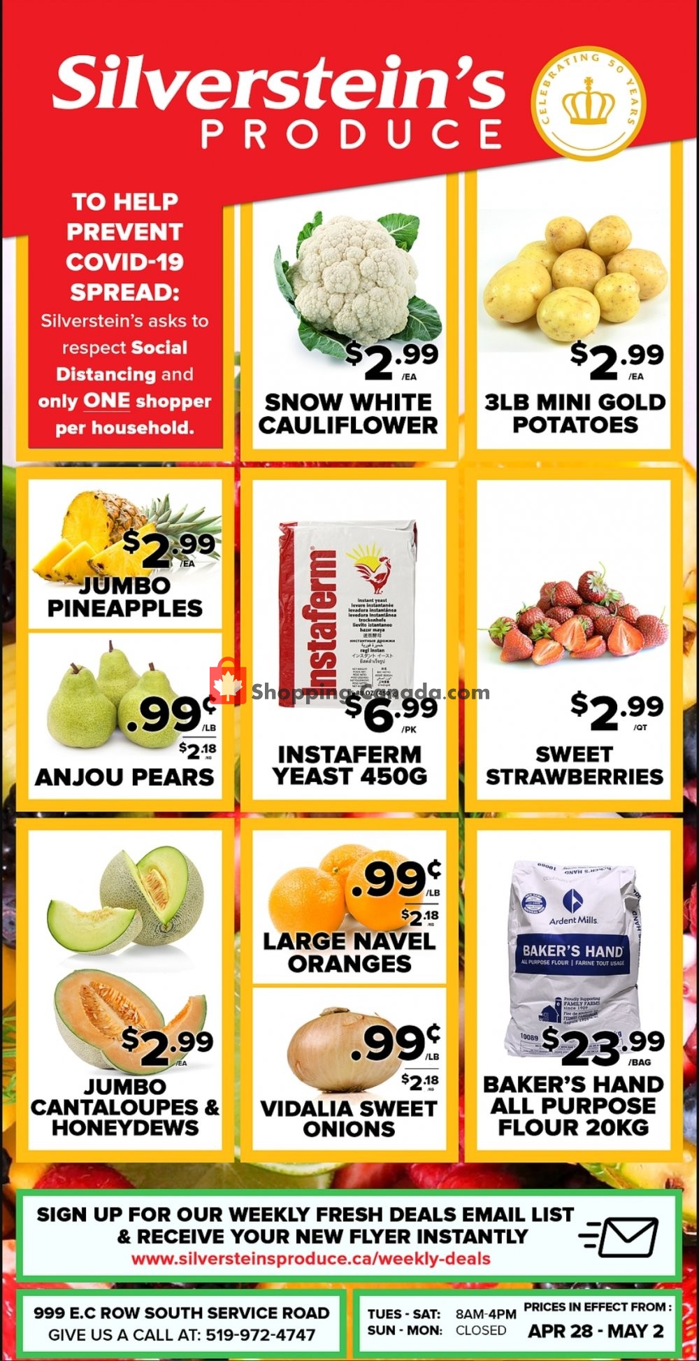 Silverstein's Produce flyer from Tuesday April 28, 2020 to Saturday May 2, 2020 - page 1