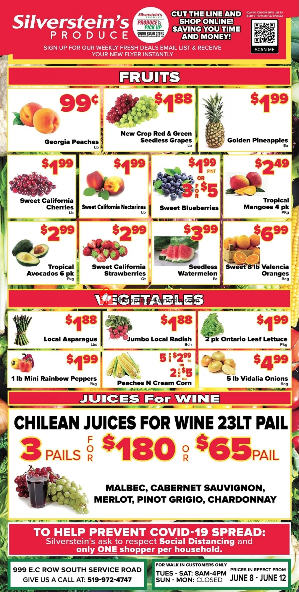 Silverstein's Produce flyer from Tuesday June 8, 2021 to Saturday June 12, 2021 - page 1