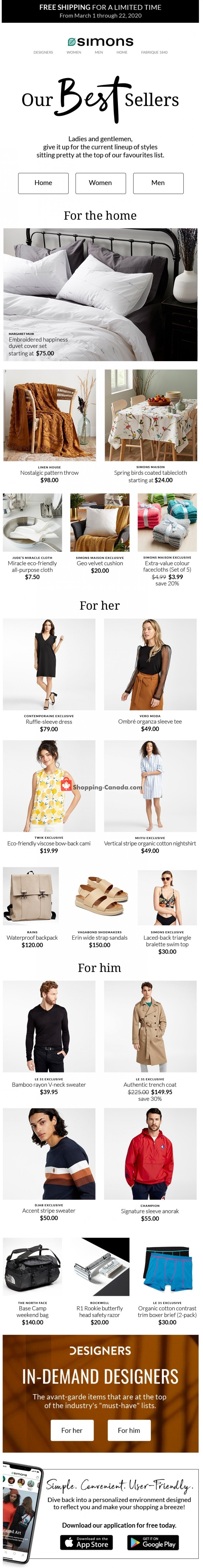 Simons flyer from Sunday March 1, 2020 to Sunday March 22, 2020 - page 4