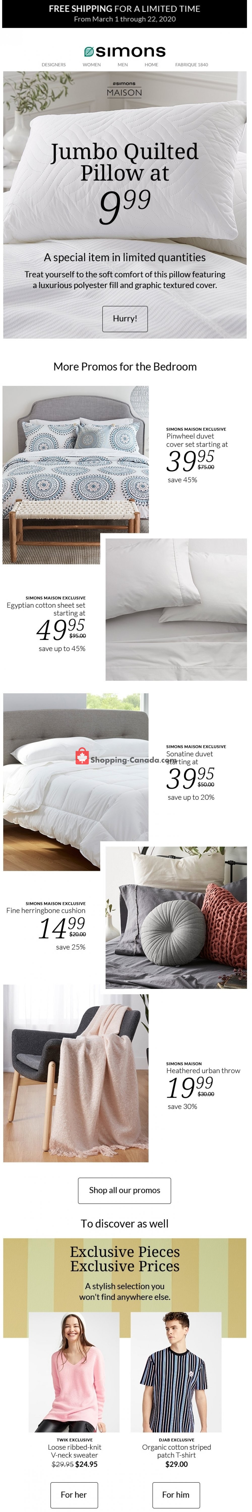 Simons flyer from Sunday March 1, 2020 to Sunday March 22, 2020 - page 5