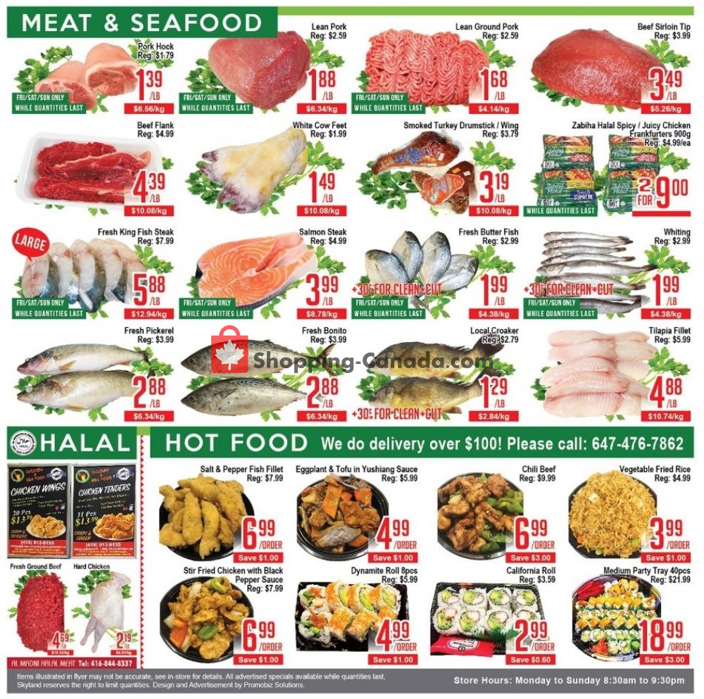 Skyland Food Mart flyer from Friday November 8, 2019 to Thursday November 14, 2019 - page 2
