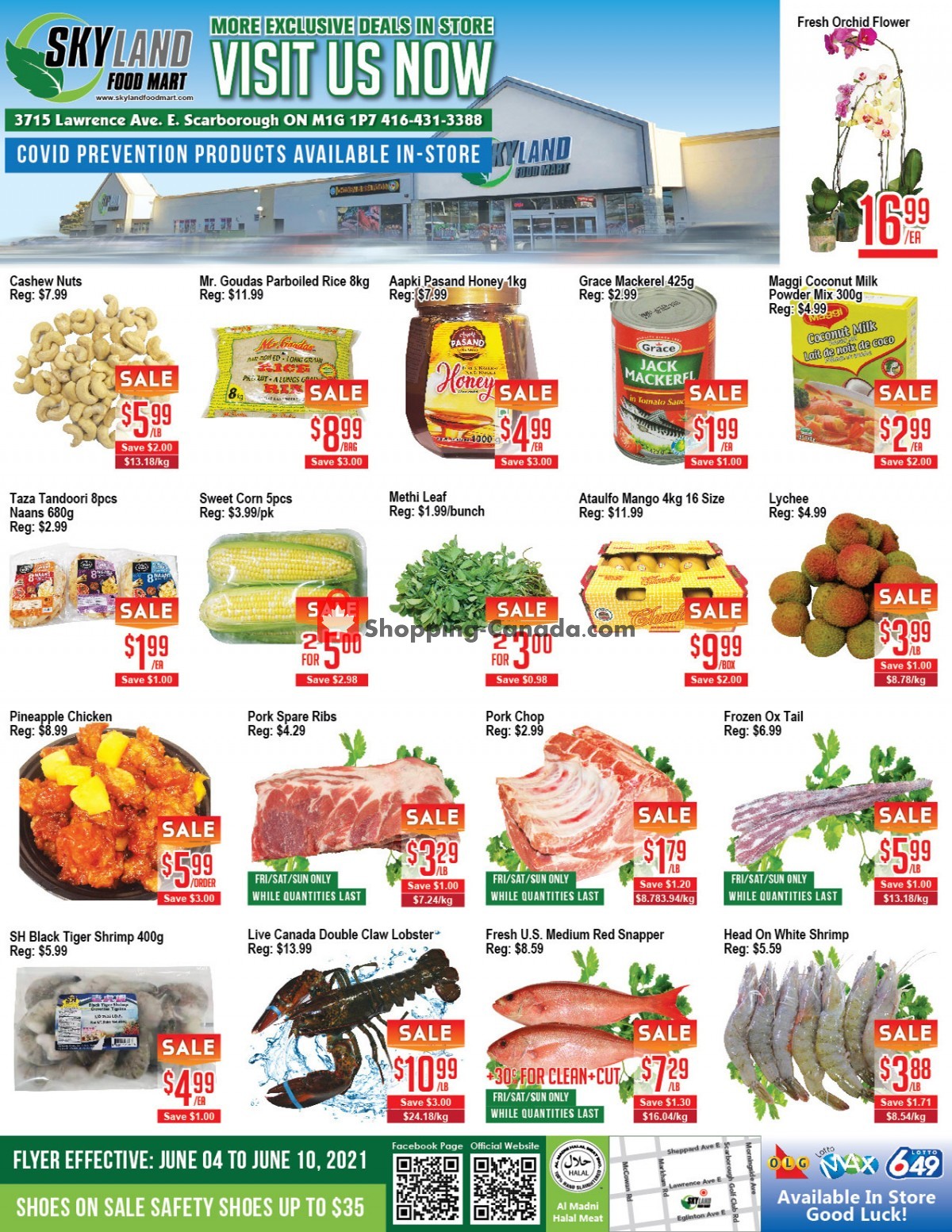 Skyland Food Mart flyer from Friday June 4, 2021 to Thursday June 10, 2021 - page 1