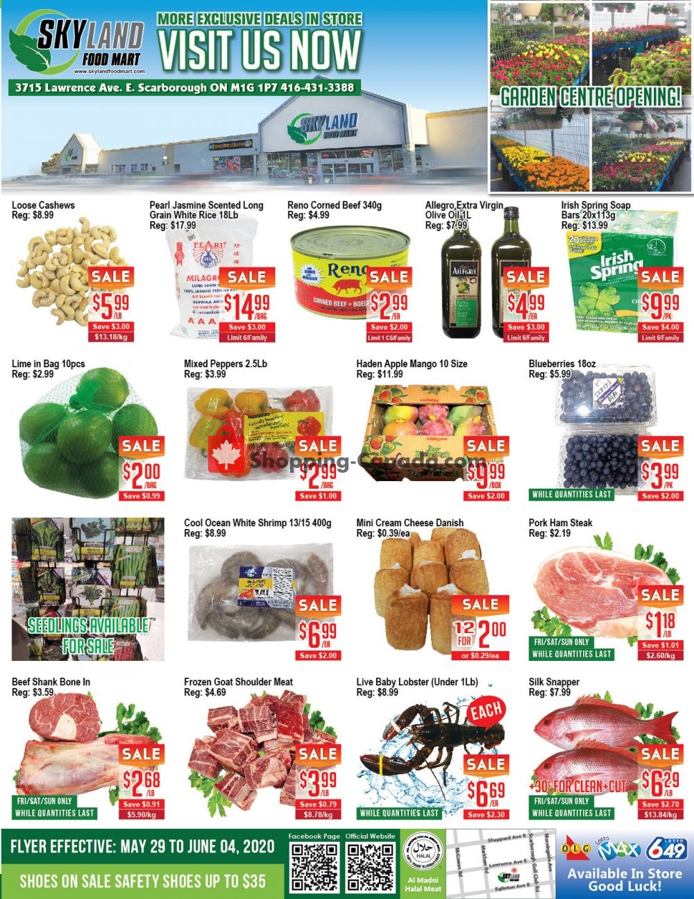 Skyland Food Mart flyer from Friday May 29, 2020 to Thursday June 4, 2020 - page 1