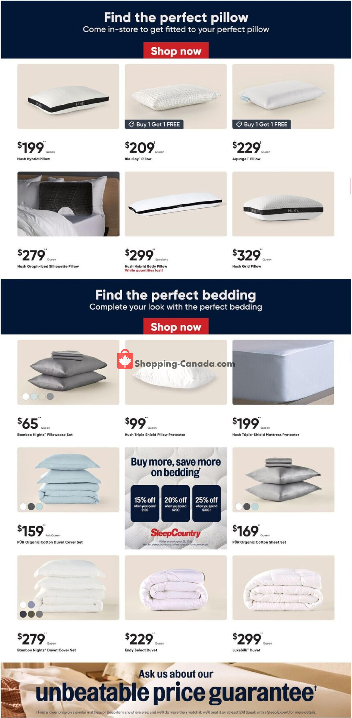 Sleep Country flyer from Wednesday August 12, 2026 to Thursday August 27, 2026 - page 2