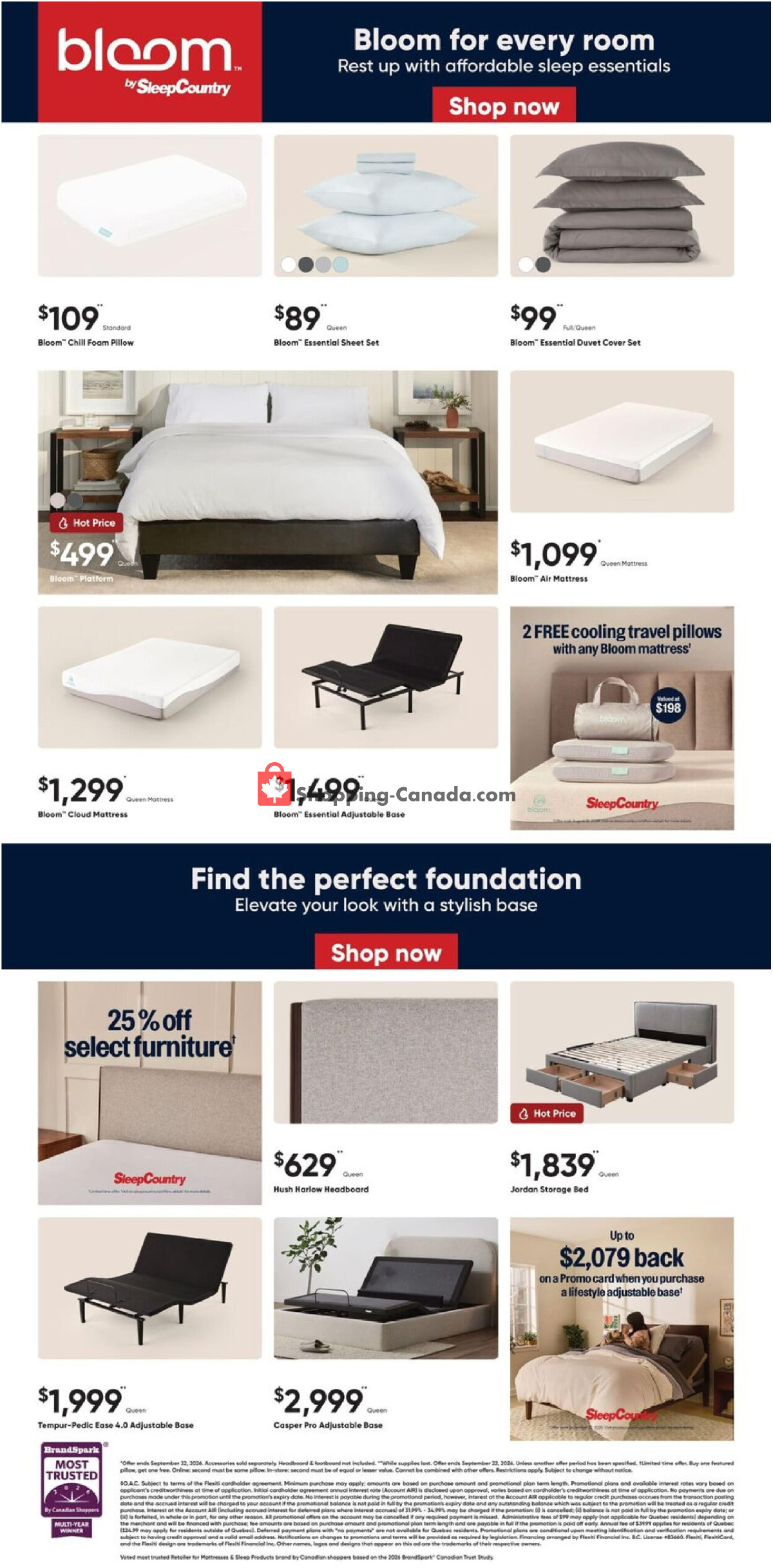 Sleep Country flyer from Wednesday August 12, 2026 to Thursday August 27, 2026 - page 4
