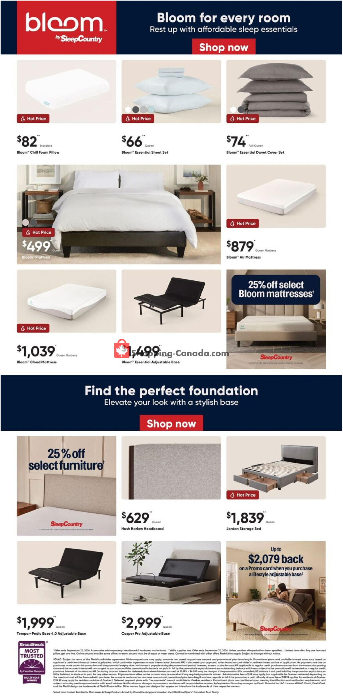 Sleep Country flyer from Wednesday August 5, 2026 to Tuesday August 11, 2026 - page 4
