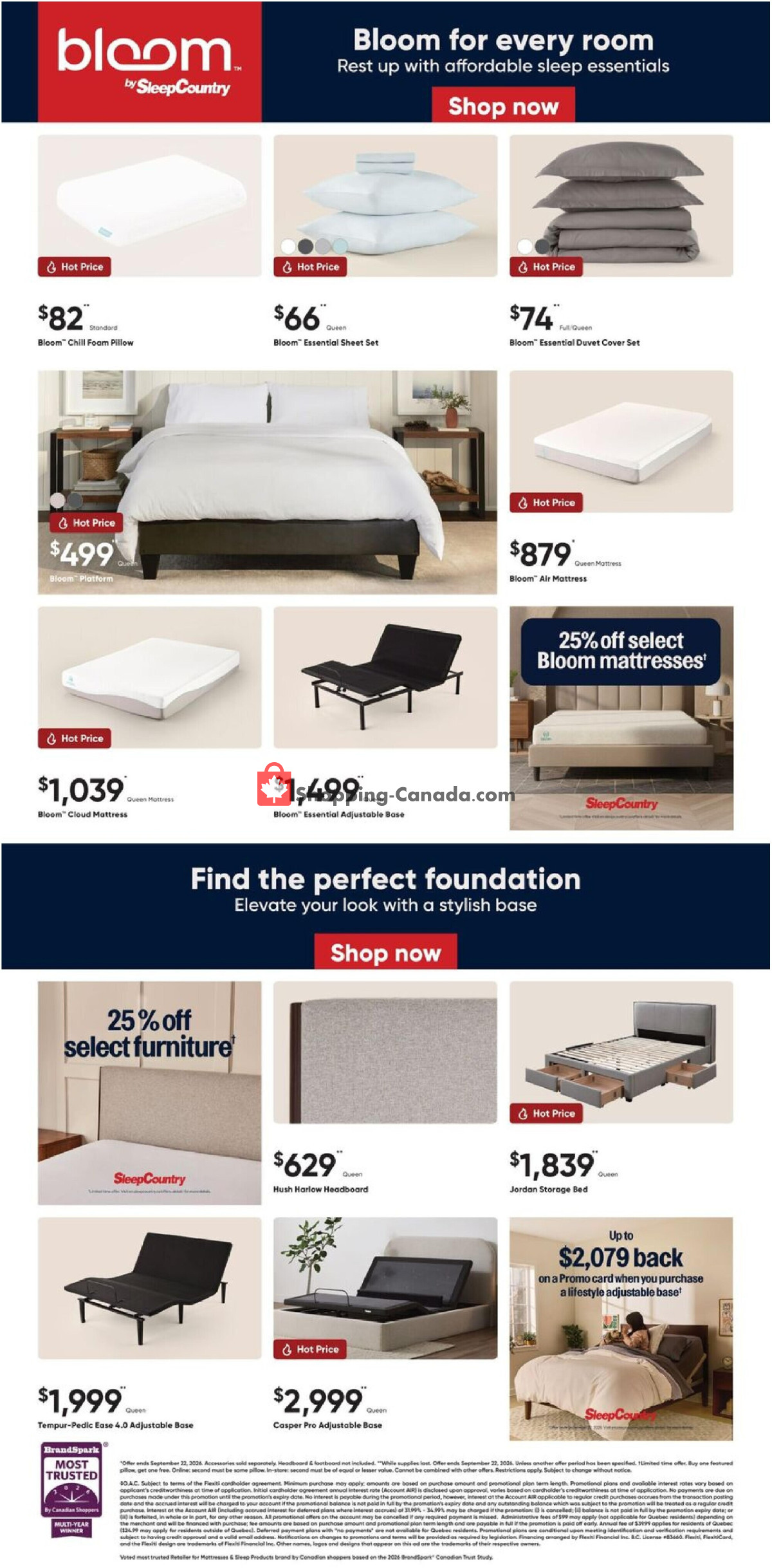 Sleep Country flyer from Wednesday July 29, 2026 to Tuesday August 4, 2026 - page 4