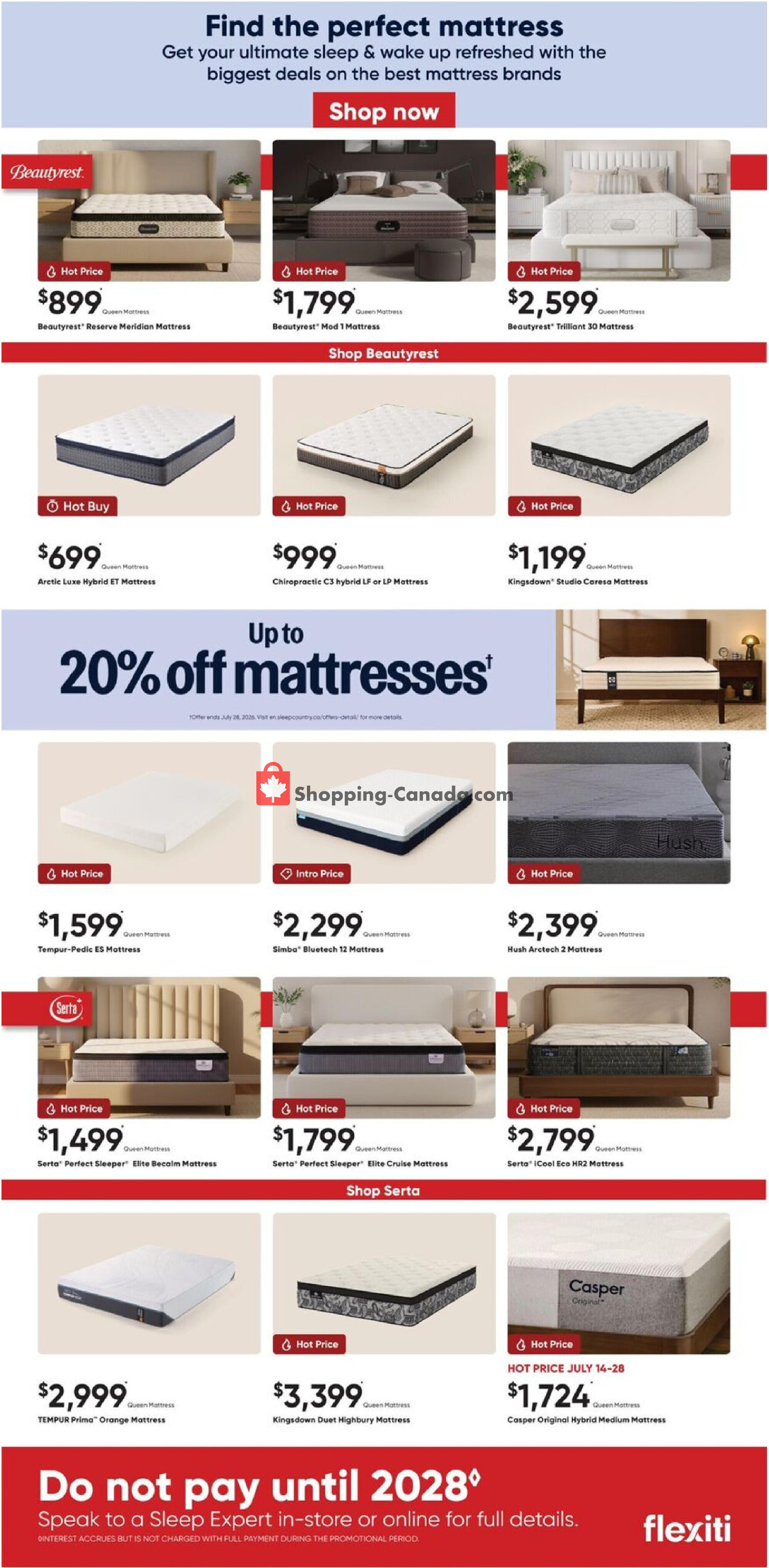 Sleep Country flyer from Wednesday July 8, 2026 to Sunday July 19, 2026 - page 3