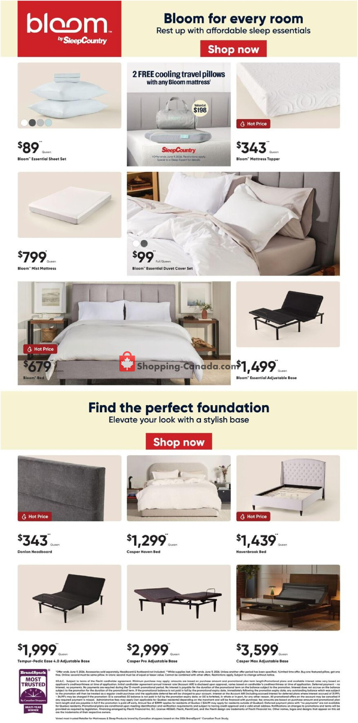 Sleep Country flyer from Wednesday May 27, 2026 to Tuesday June 9, 2026 - page 4