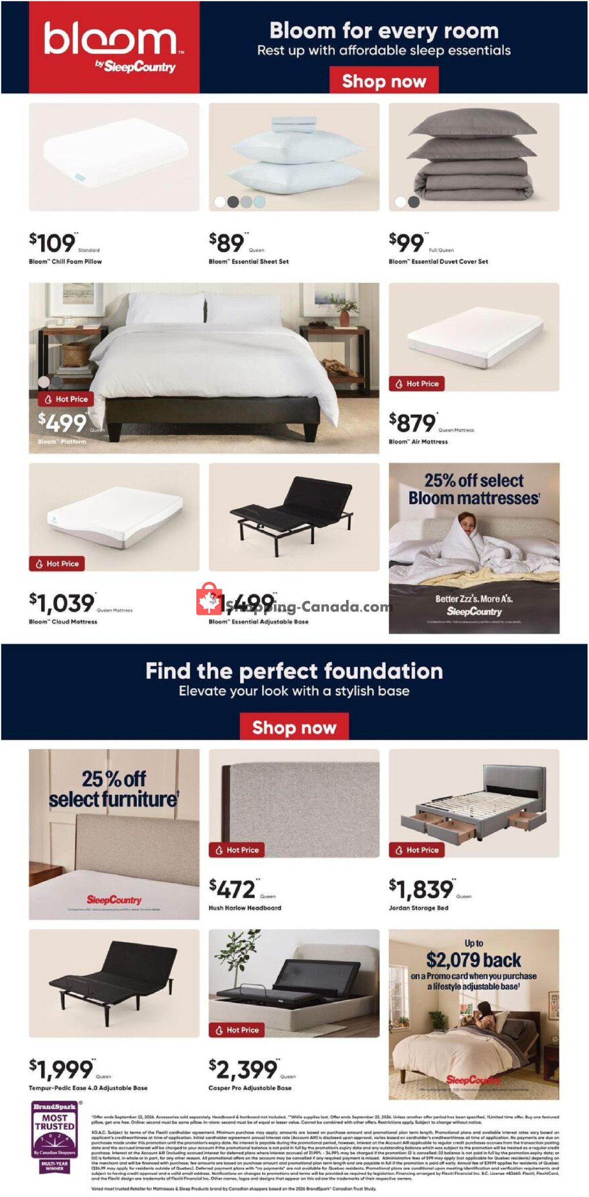 Sleep Country flyer from Wednesday September 2, 2026 to Friday September 11, 2026 - page 4
