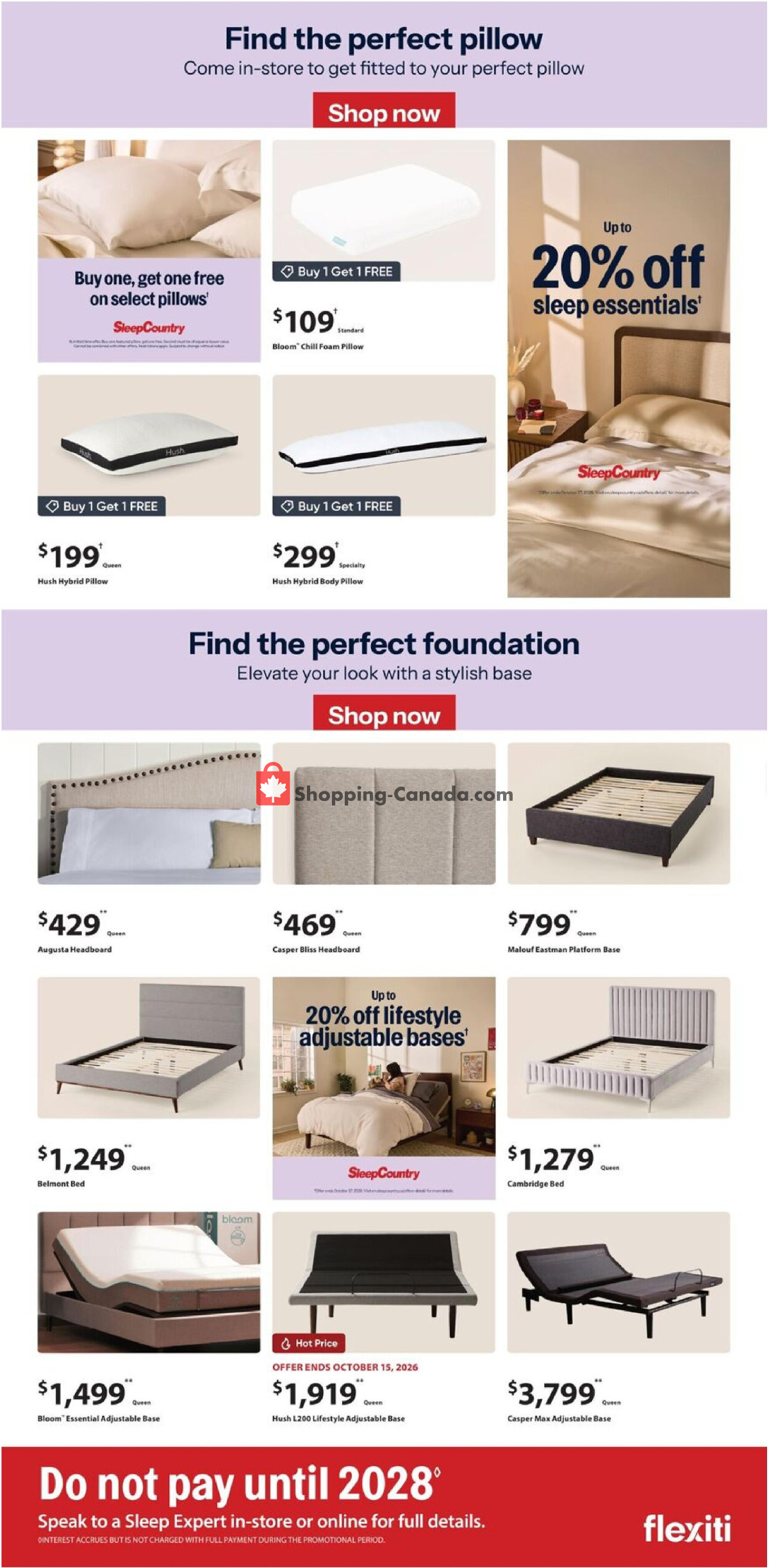 Sleep Country flyer from Wednesday September 23, 2026 to Tuesday September 29, 2026 - page 2