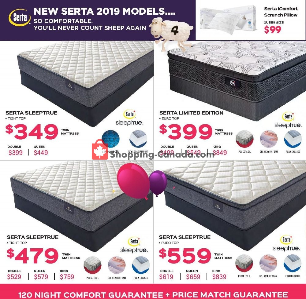 Sleep Factory flyer from Thursday April 11, 2019 to Tuesday April 30, 2019 - page 2