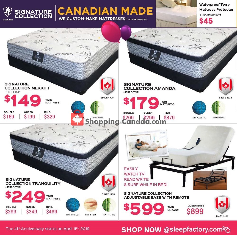 Sleep Factory flyer from Thursday April 11, 2019 to Tuesday April 30, 2019 - page 6