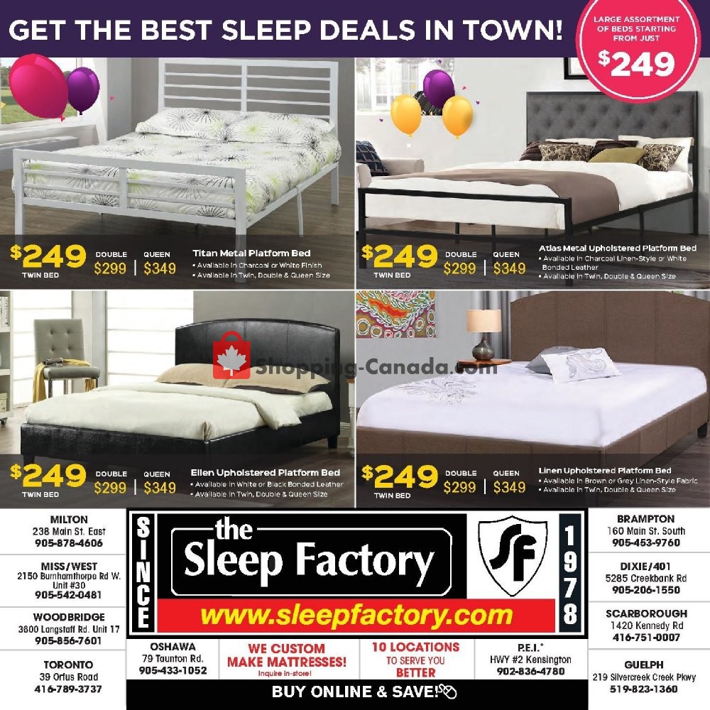 Sleep Factory flyer from Thursday April 11, 2019 to Tuesday April 30, 2019 - page 8