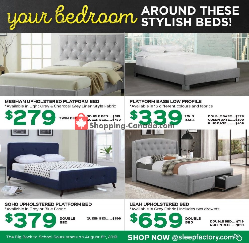 Sleep Factory flyer from Thursday August 8, 2019 to Wednesday August 14, 2019 - page 11