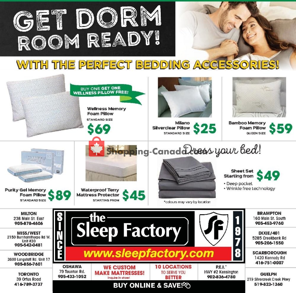 Sleep Factory flyer from Thursday August 8, 2019 to Wednesday August 14, 2019 - page 12