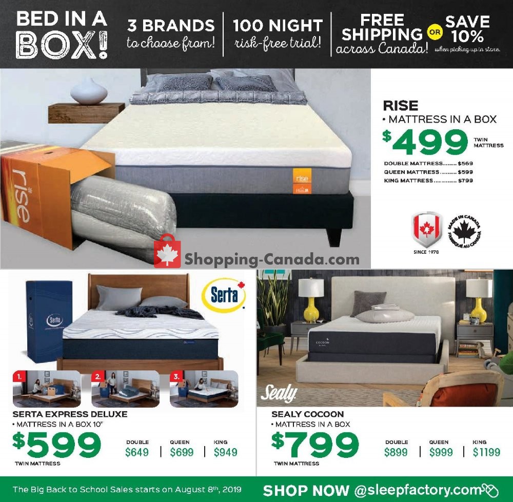 Sleep Factory flyer from Thursday August 8, 2019 to Wednesday August 14, 2019 - page 5