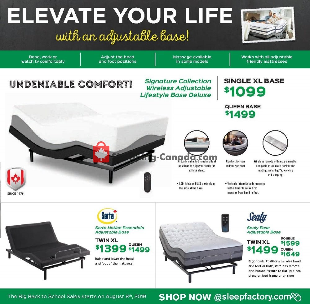 Sleep Factory flyer from Thursday August 8, 2019 to Wednesday August 14, 2019 - page 7