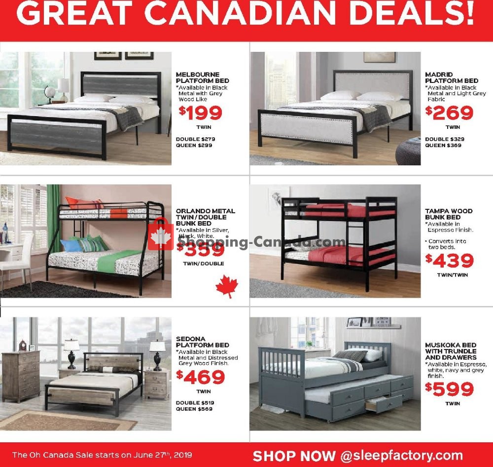Sleep Factory flyer from Thursday June 27, 2019 to Wednesday July 3, 2019 - page 7