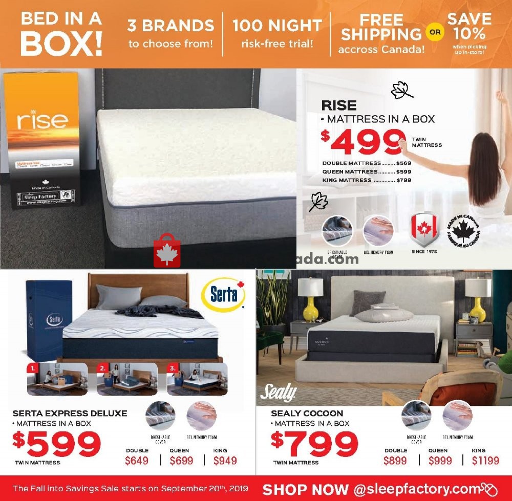 Sleep Factory flyer from Friday September 20, 2019 to Thursday September 26, 2019 - page 5