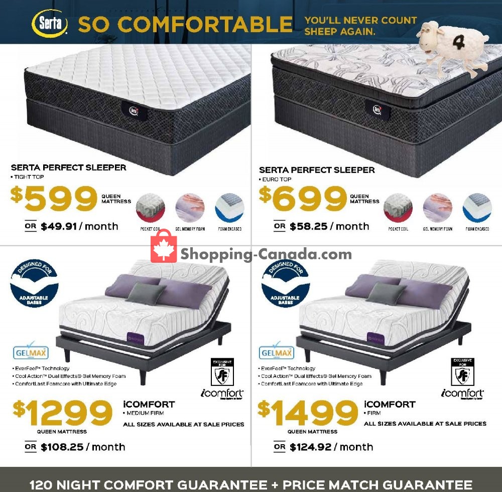 Sleep Factory flyer from Friday March 1, 2019 to Thursday April 18, 2019 - page 2