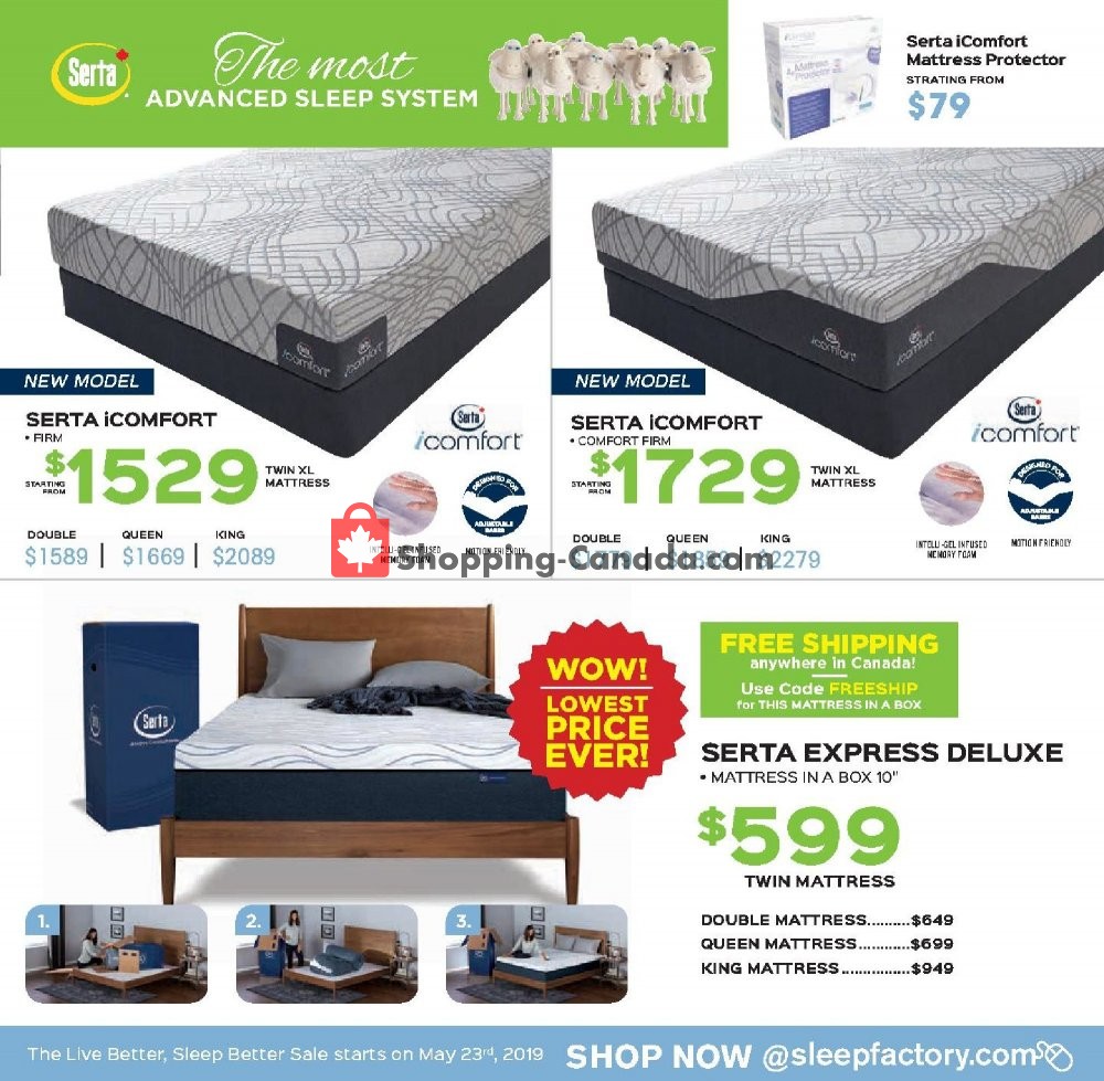Sleep Factory flyer from Thursday May 23, 2019 to Wednesday May 29, 2019 - page 3