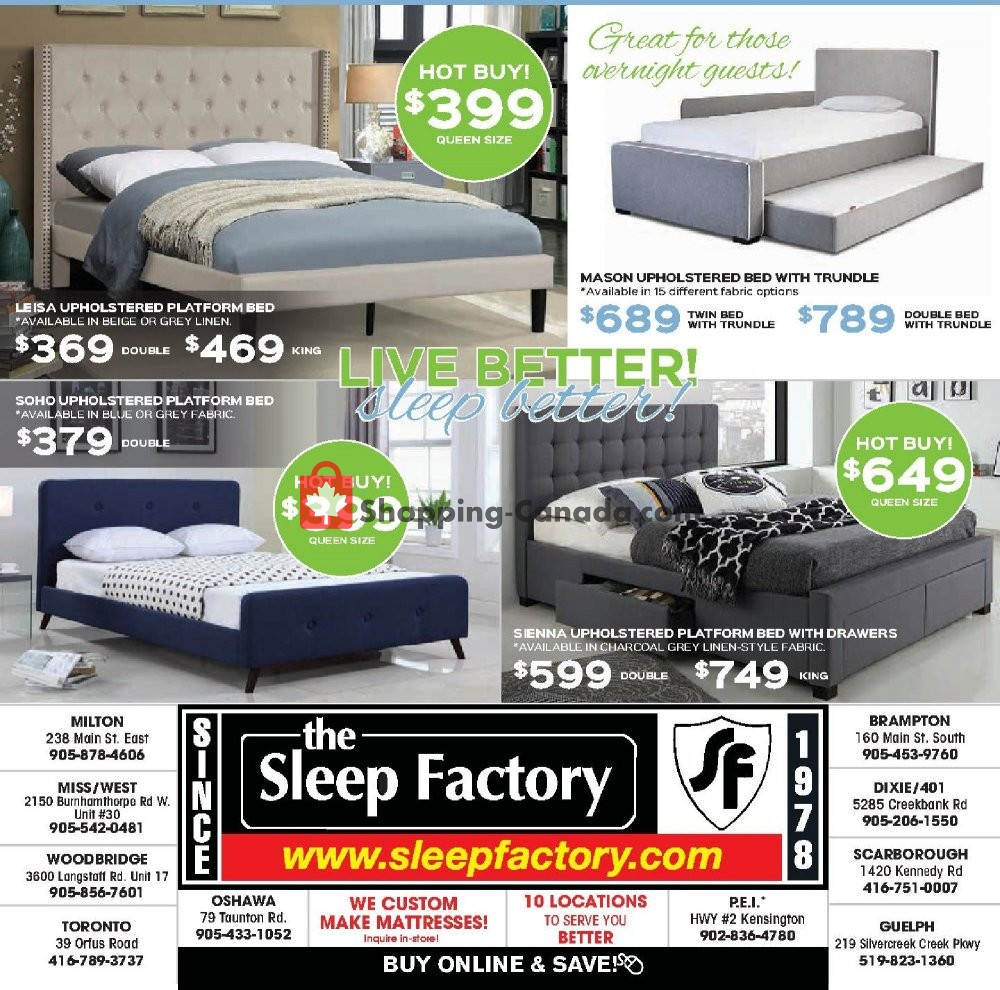 Sleep Factory flyer from Thursday May 23, 2019 to Wednesday May 29, 2019 - page 8