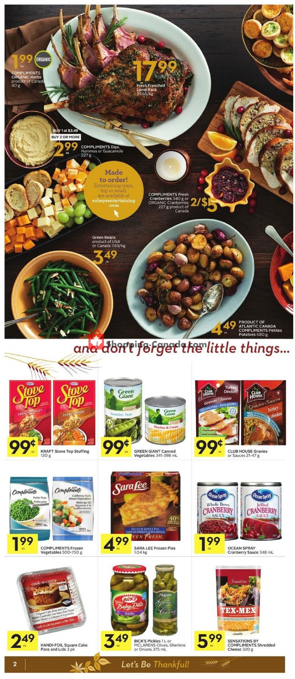 Sobeys flyer from Thursday October 11, 2018 to Wednesday October 17, 2018 - page 2