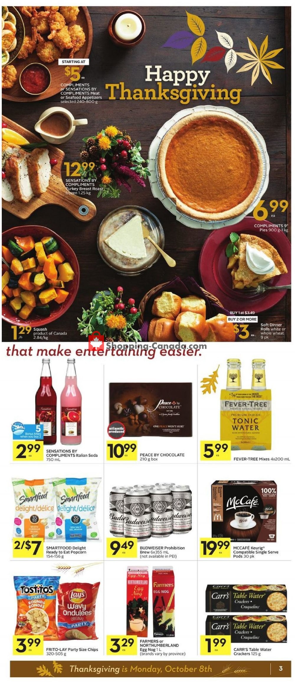 Sobeys flyer from Thursday October 11, 2018 to Wednesday October 17, 2018 - page 3