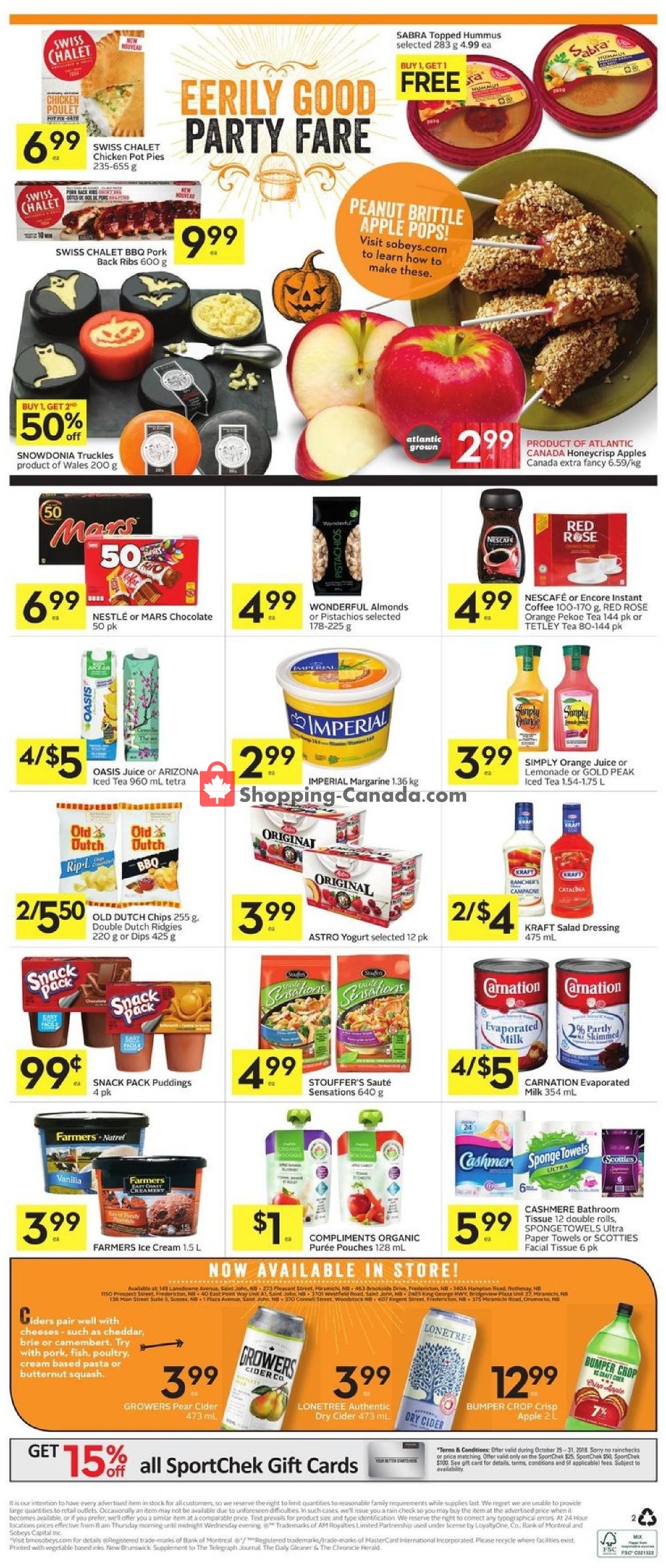 Sobeys flyer from Thursday October 25, 2018 to Wednesday October 31, 2018 - page 14