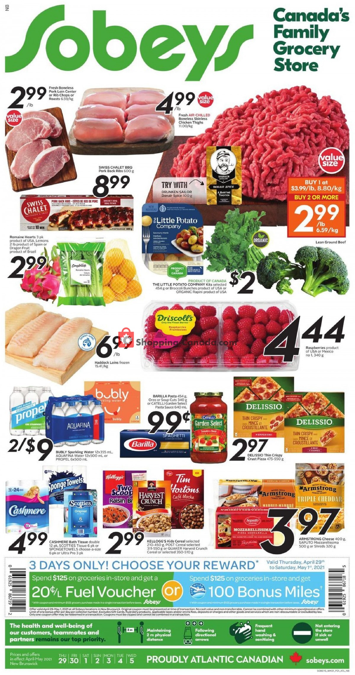 Sobeys flyer from Thursday April 29, 2021 to Wednesday May 5, 2021 - page 1