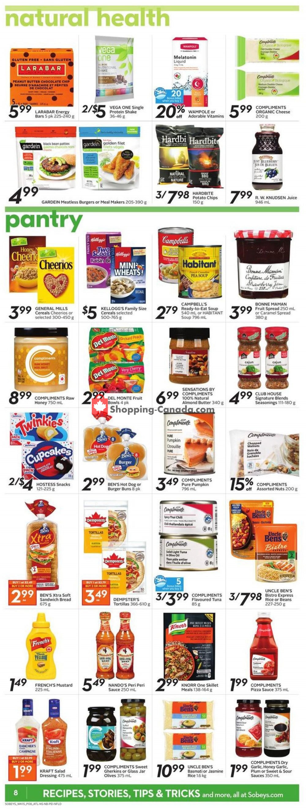 Sobeys flyer from Thursday August 6, 2020 to Wednesday August 12, 2020 - page 15