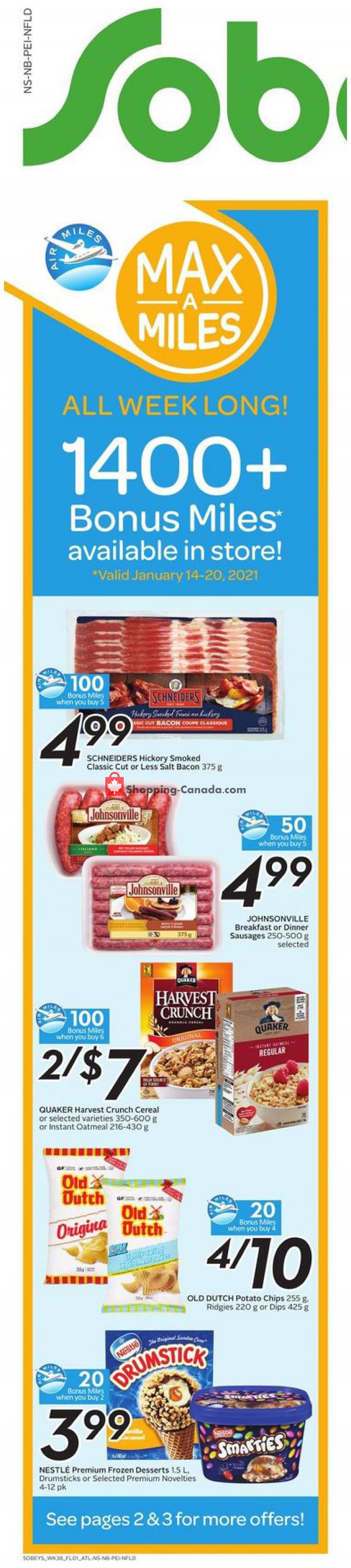 Sobeys flyer from Thursday January 14, 2021 to Wednesday January 20, 2021 - page 2