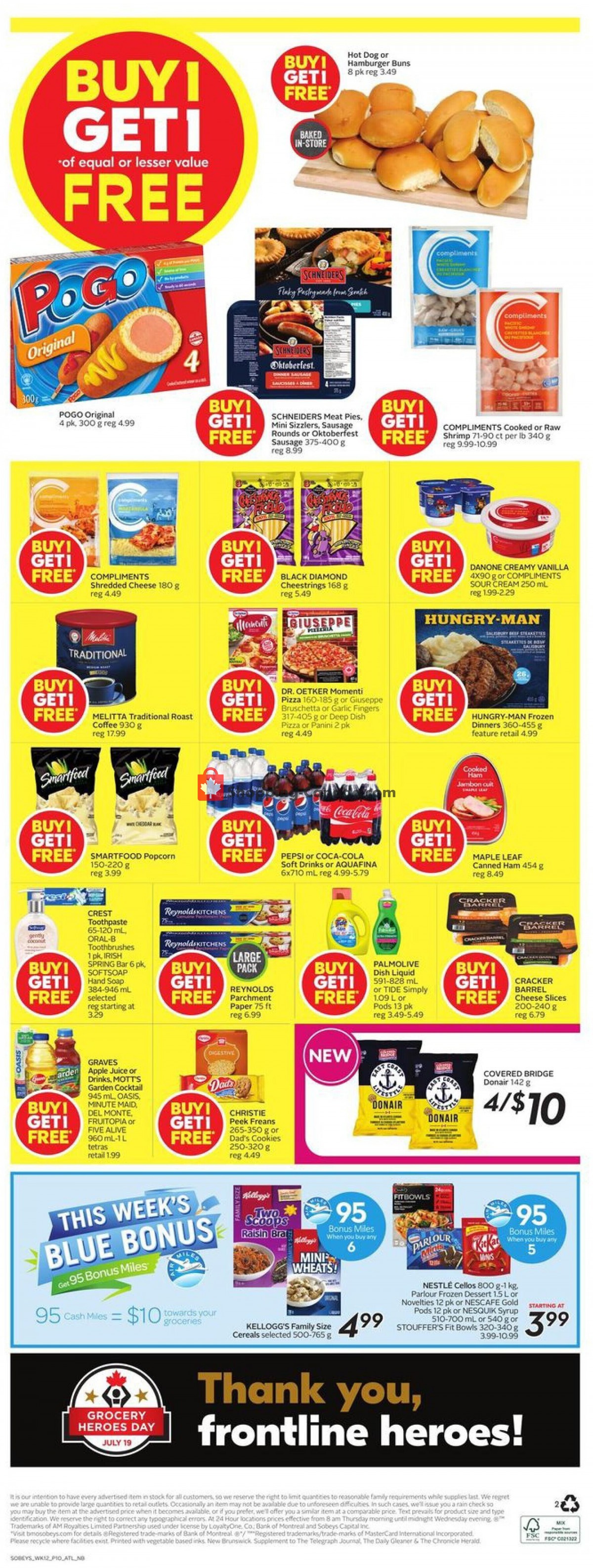 Sobeys flyer from Thursday July 15, 2021 to Wednesday July 21, 2021 - page 14