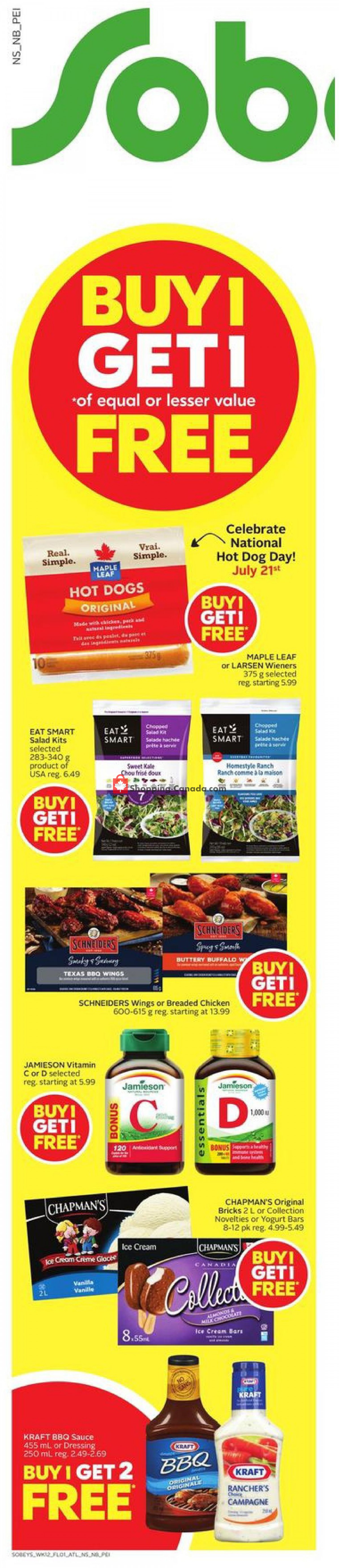 Sobeys flyer from Thursday July 15, 2021 to Wednesday July 21, 2021 - page 2