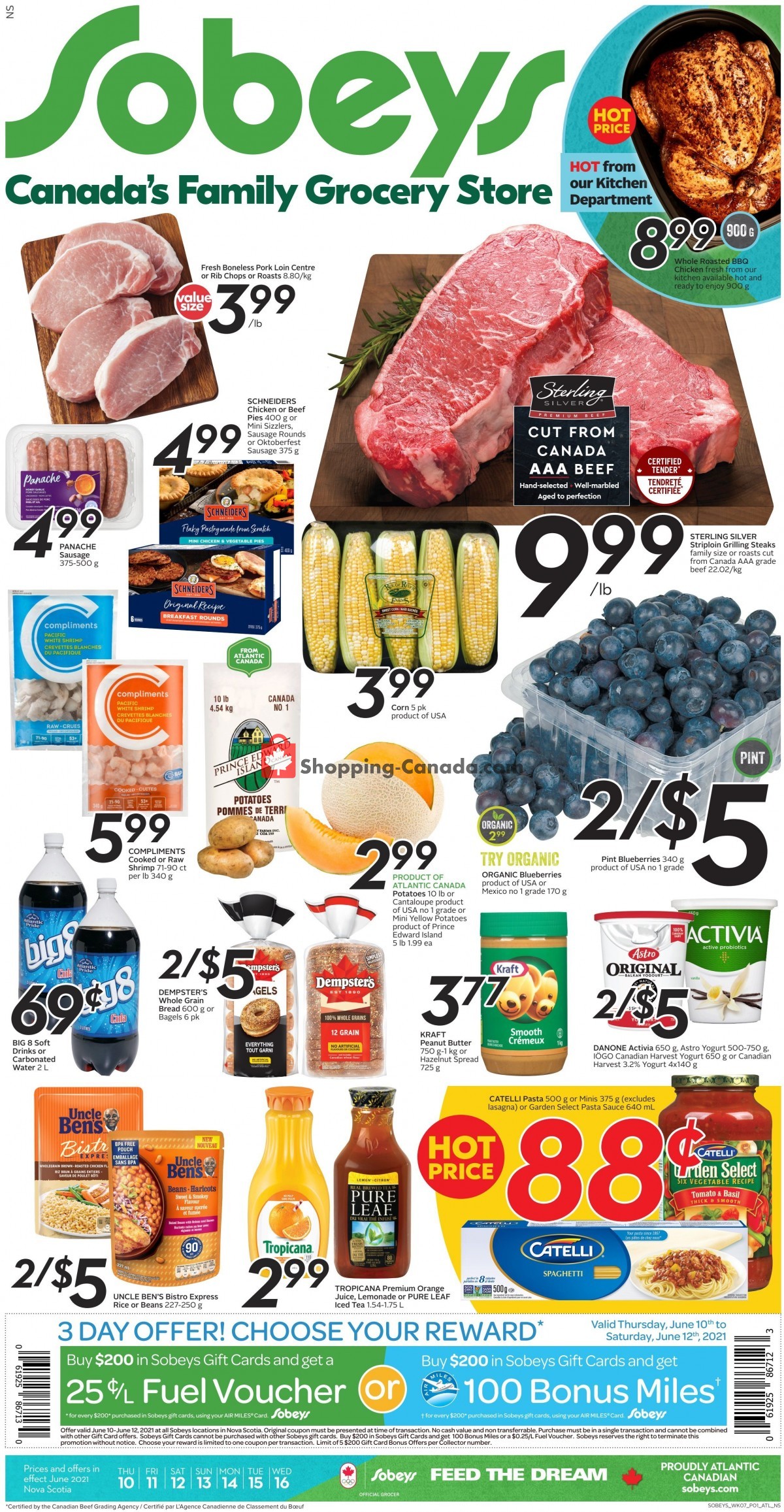 Sobeys flyer from Thursday June 10, 2021 to Wednesday June 16, 2021 - page 1