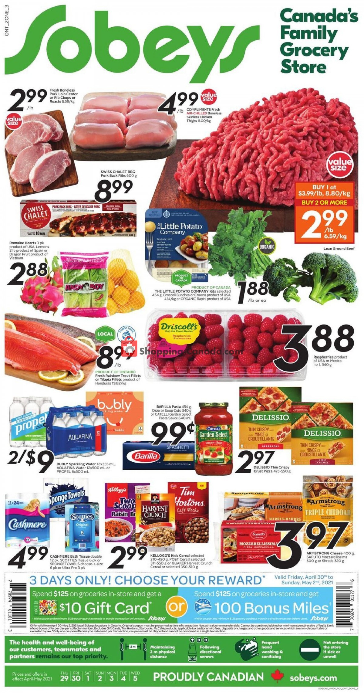 Sobeys flyer from Thursday April 29, 2021 to Wednesday May 5, 2021 - page 1