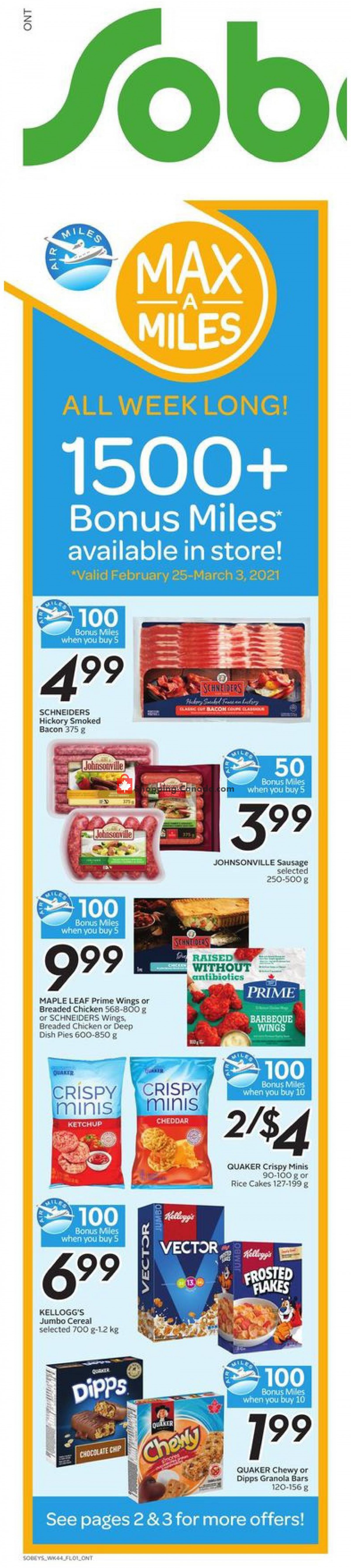Sobeys flyer from Thursday February 25, 2021 to Wednesday March 3, 2021 - page 2
