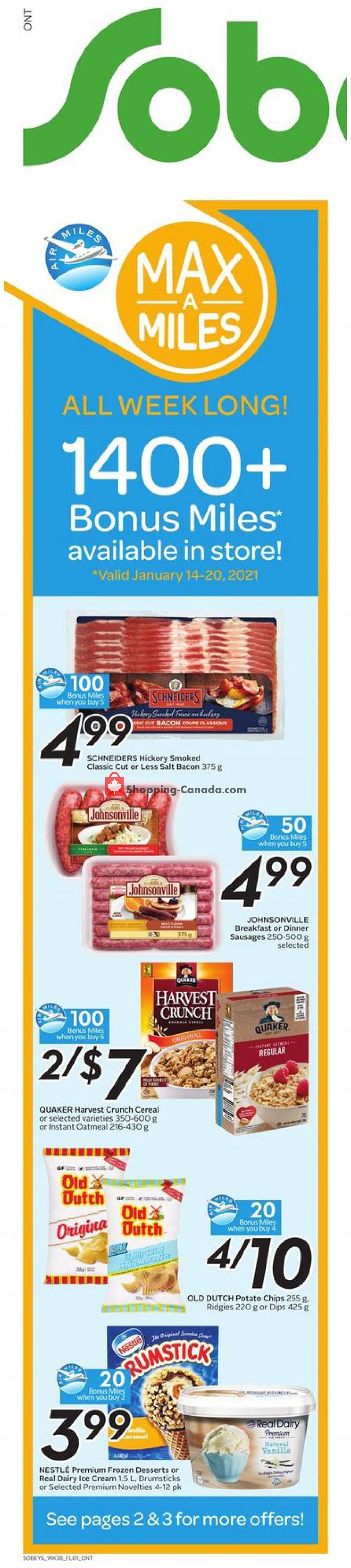 Sobeys flyer from Thursday January 14, 2021 to Wednesday January 20, 2021 - page 2