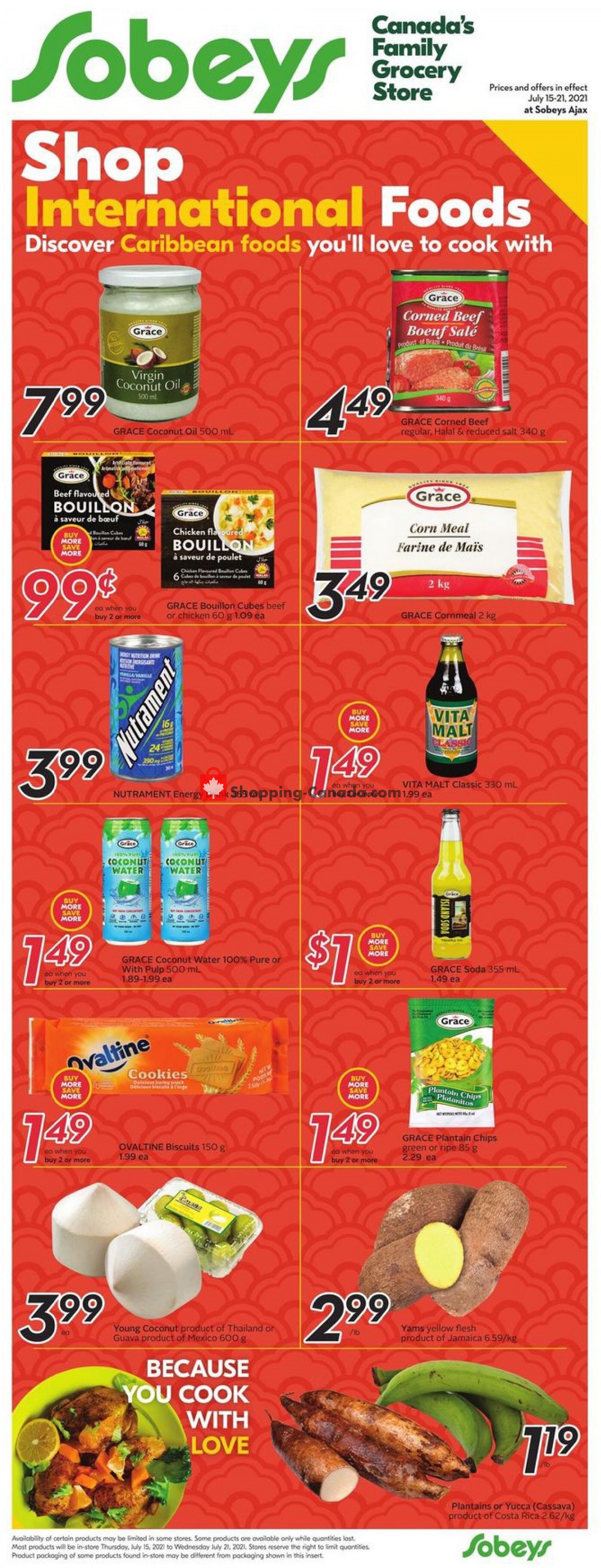 Sobeys flyer from Thursday July 15, 2021 to Wednesday July 21, 2021 - page 17