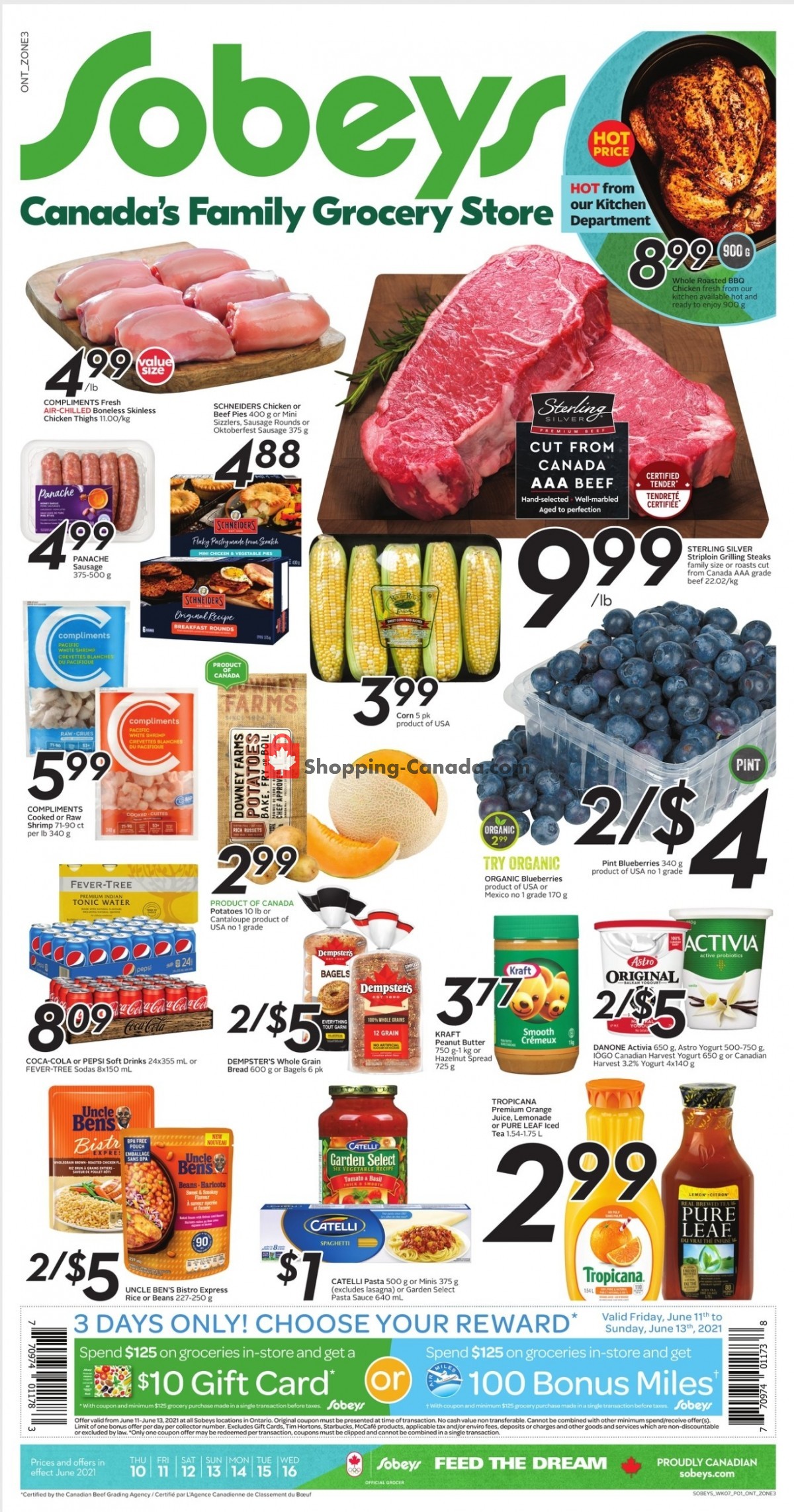 Sobeys flyer from Thursday June 10, 2021 to Wednesday June 16, 2021 - page 1