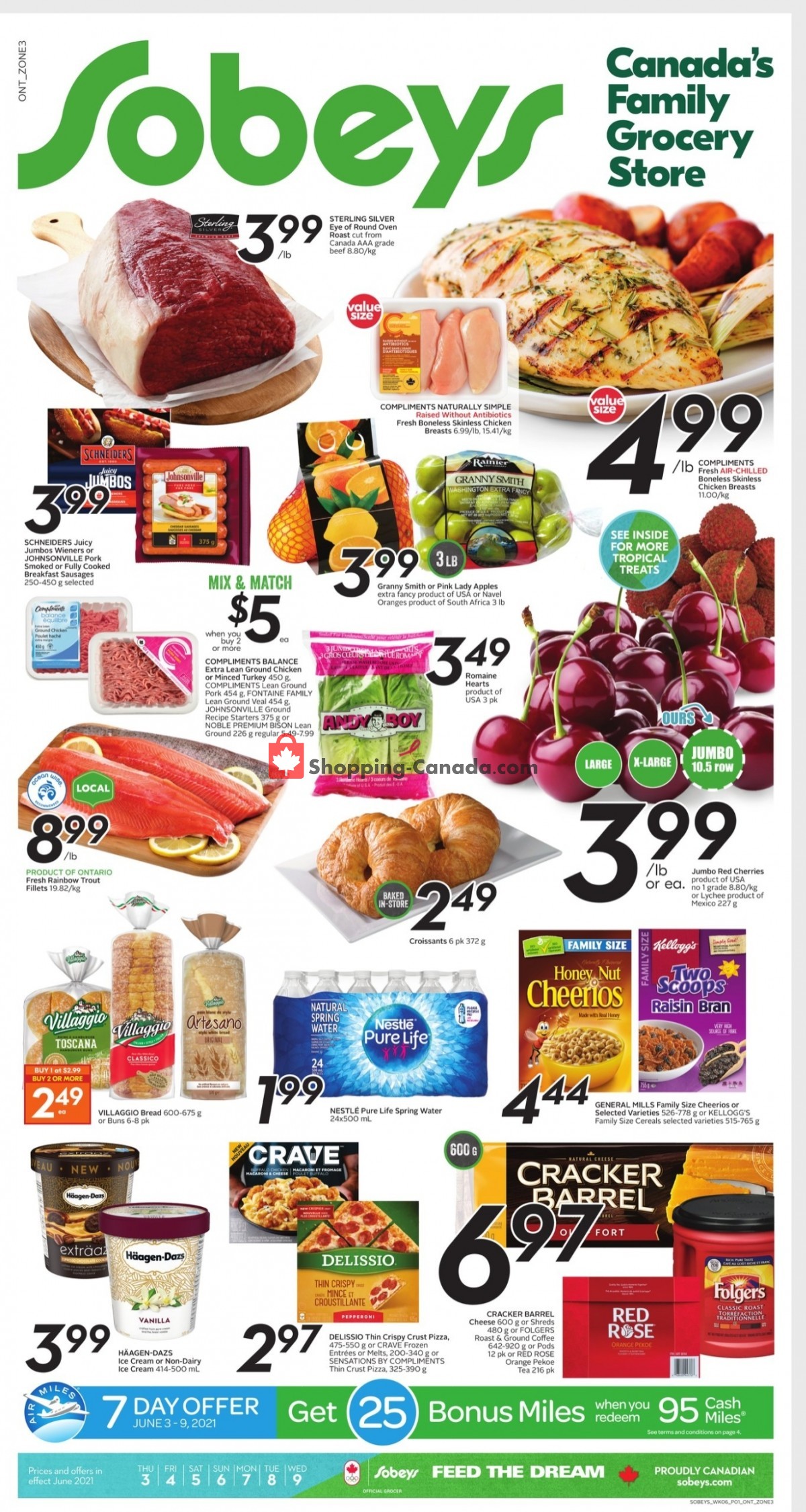 Sobeys flyer from Thursday June 3, 2021 to Wednesday June 9, 2021 - page 1