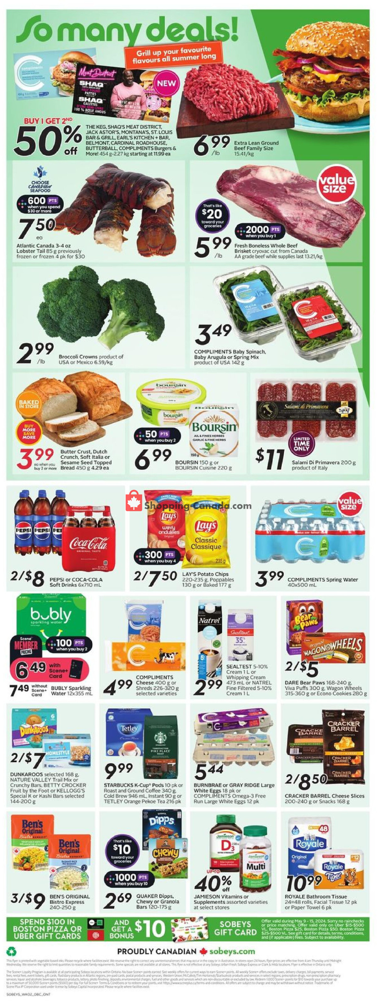 Sobeys flyer from Thursday May 9, 2024 to Wednesday May 15, 2024 - page 4