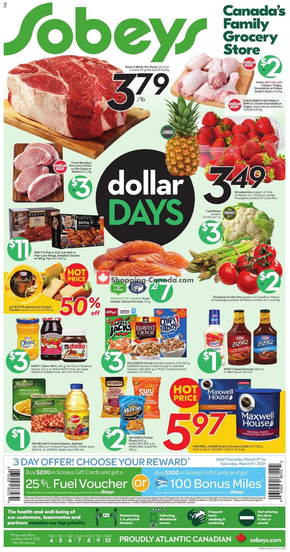 Sobeys flyer from Thursday March 4, 2021 to Wednesday March 10, 2021 - page 1