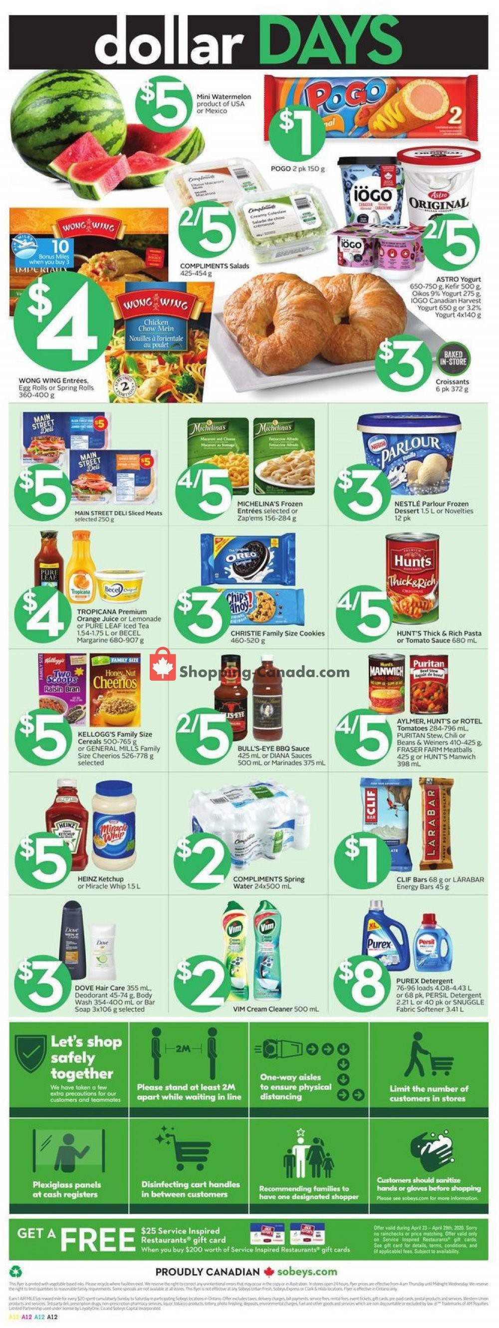 Sobeys flyer from Thursday April 23, 2020 to Wednesday April 29, 2020 - page 18