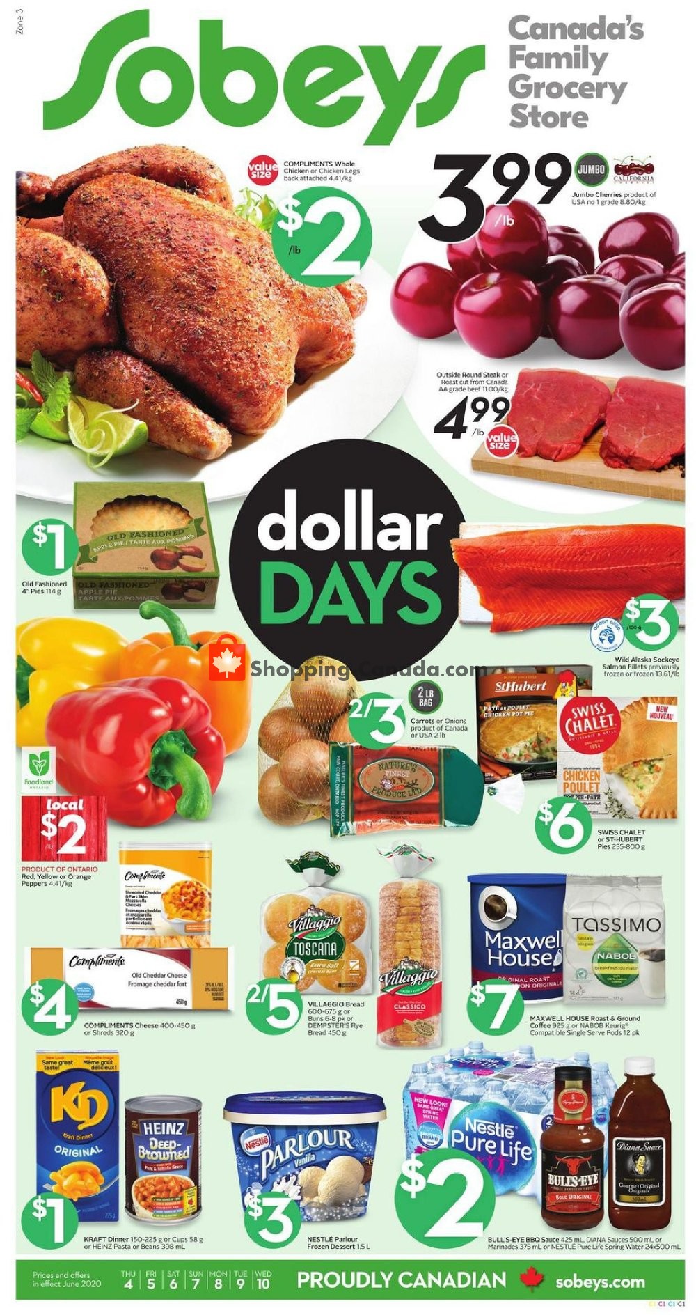 Sobeys flyer from Thursday June 4, 2020 to Wednesday June 10, 2020 - page 1