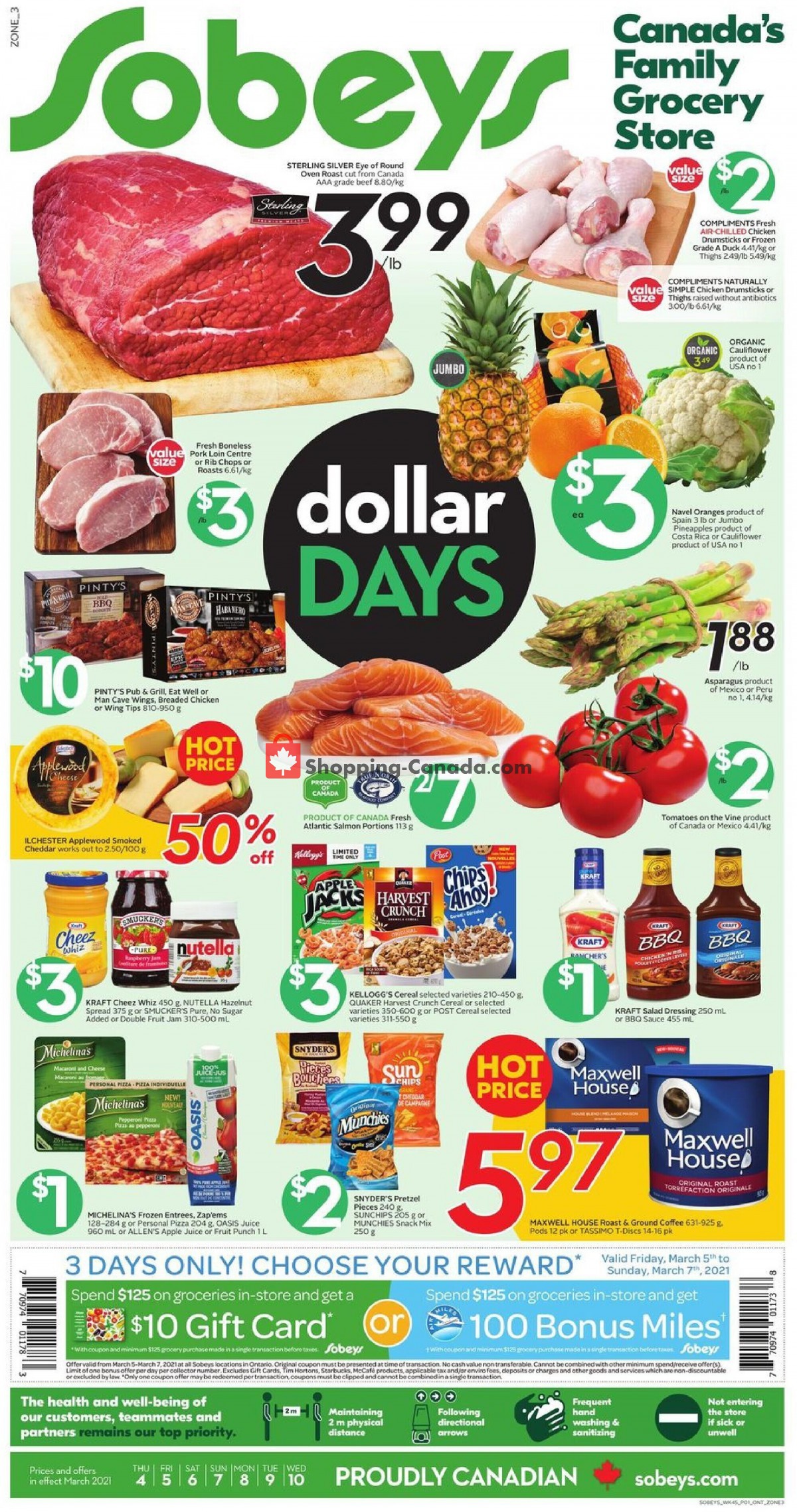 Sobeys flyer from Thursday March 4, 2021 to Wednesday March 10, 2021 - page 1