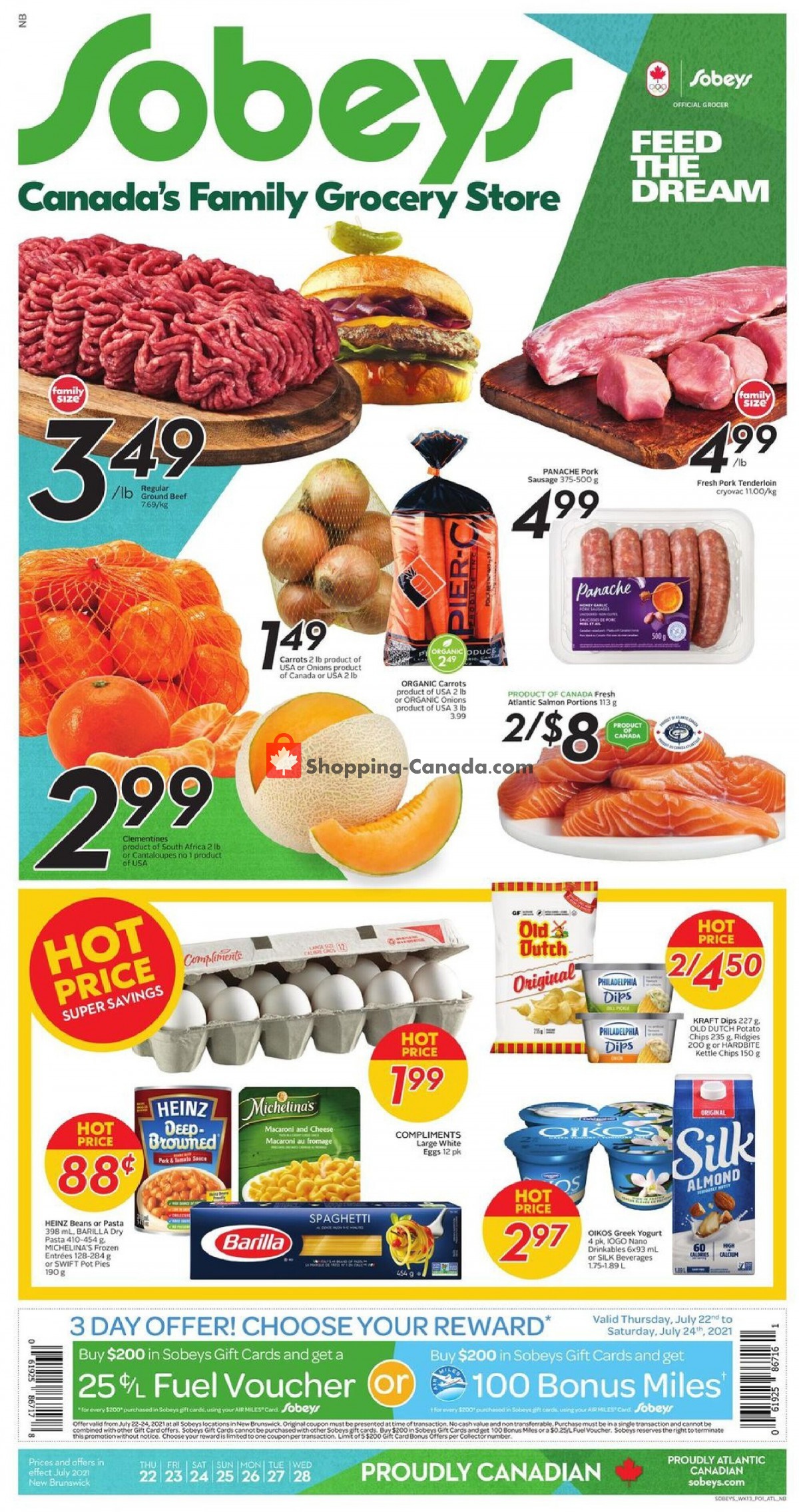 Sobeys Canada, flyer (Feed The Dream Atlantic) July 22 July 28, 2021 Shopping Canada Sobeys Canada, flyer (Feed The Dream Atlantic) July 22 July 28, 2021 Shopping Canada