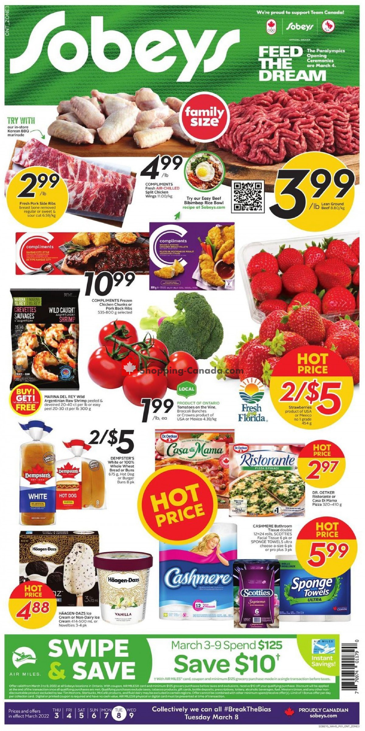 Sobeys Canada, flyer (Feed The Dream ON) March 3 March 9, 2022 Shopping Canada Sobeys Canada, flyer (Feed The Dream ON) March 3 March 9, 2022 Shopping Canada